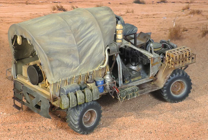 Car from Mad Max - Under the Dome of Thunder - Longpost, Diorama, Karopka, Crazy Max, Scale model, Creation, Stand modeling, Modeling, Auto, Post apocalypse