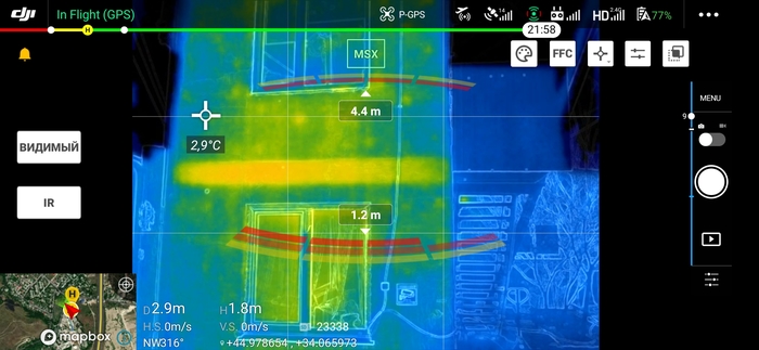 Поиск теплопотерь и дрон mavic 2 enterprise dual Квадрокоптер, Строительство, Стройка, Дрон, DJI, Строители, Охота, Длиннопост, Тепловизор