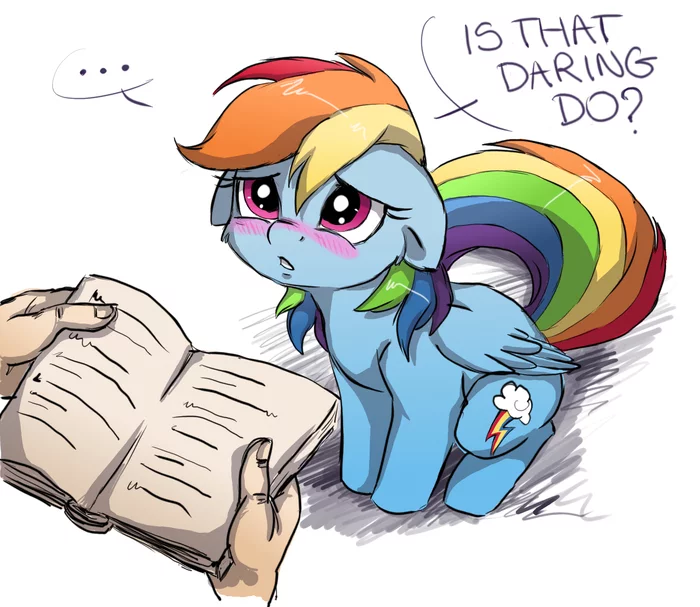 Is it Daring Doo? - My little pony, Rainbow dash, PonyArt, Buttersprinkle