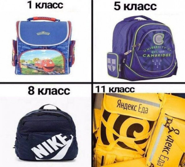 Knowledge is power! - Backpack, Yandex Delivery, School, Delivery service