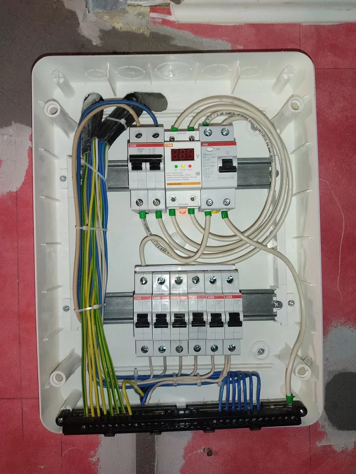 Electrical panel with your own hands - My, Electrician, Repair