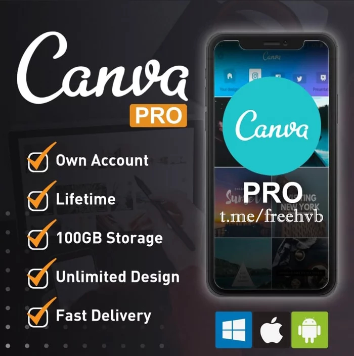 Free Canva Pro Lifetime (updated invite) - Is free, Freebie, Stock, Life hack, Telegram, Designer, Graphics, Font, Freelance, Images, Vertical video, Animation, Work, Services, Invitation, Invite