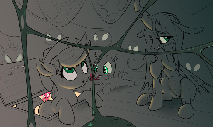    My Little Pony, Applejack, Queen Chrysalis, Xbi