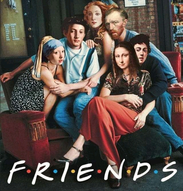 Friends - Humor, TV series Friends, Friends, Painting