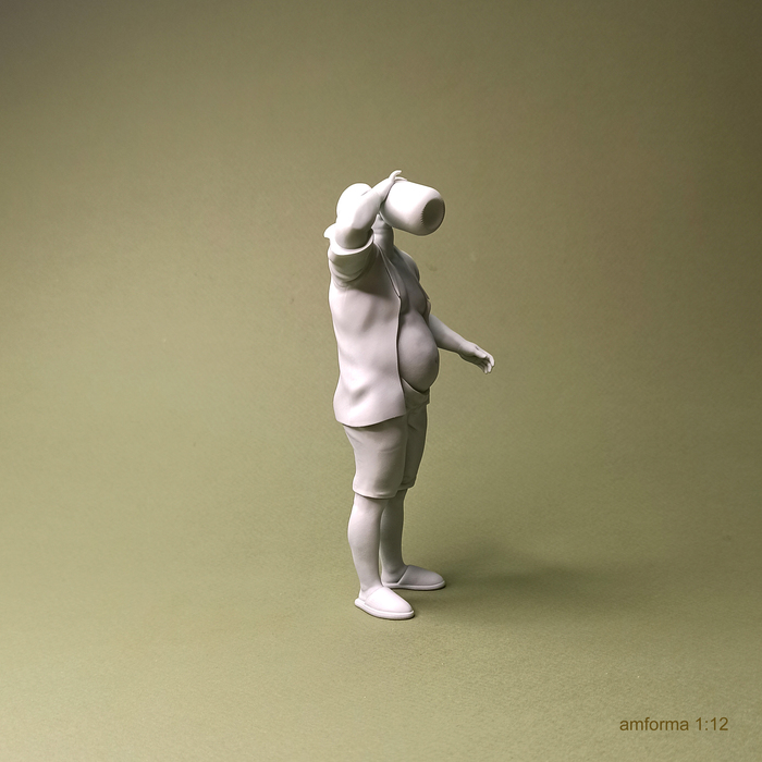 Сушняк Миниатюра, Моделизм, Стендовый моделизм, Покраска миниатюр, Масштабная модель, 3D печать, 3D моделирование, 3D, Фигурки, Сушняк, Мужчины, Настоящий мужик, Мужики поймут, Пузо, Лысые, Длиннопост, Рукоделие без процесса