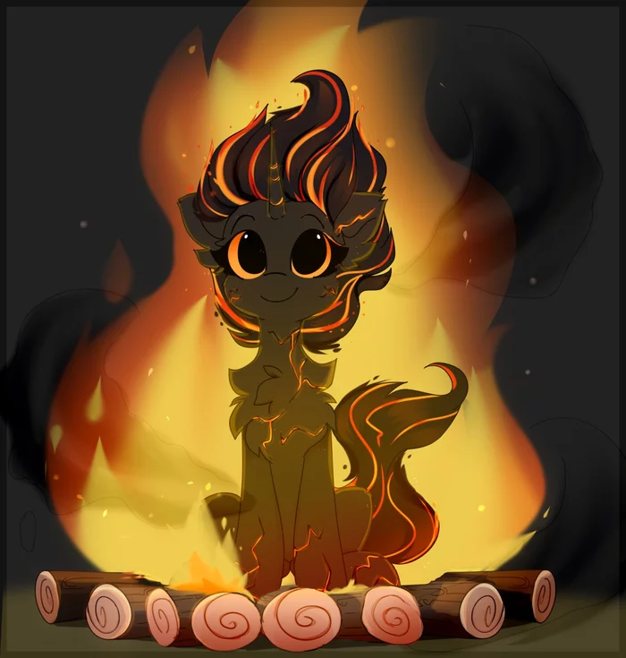 Friendly Bonfire - My little pony, Original character, Elemental