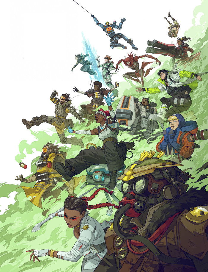 Apex Legends Artbook Cover by Cristina Lavina