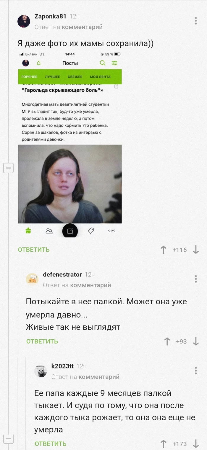 Risky method of verification - Screenshot, Comments on Peekaboo, Teplyakovy, Scandal, Humor, Longpost