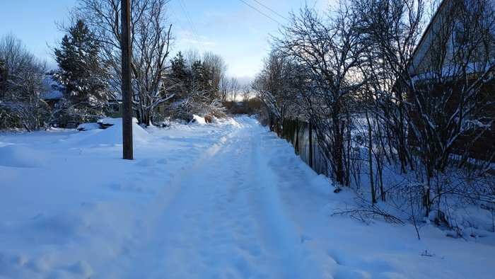 He retired and moved to the village for permanent residence - My, Village, Repeat, House, Winter, Longpost