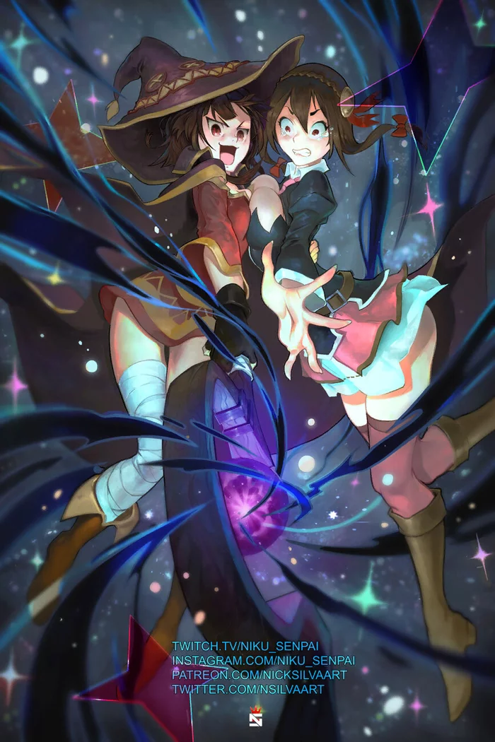 Crimson Legend - Konosuba, Megumin, Yunyun, Anime art, Anime