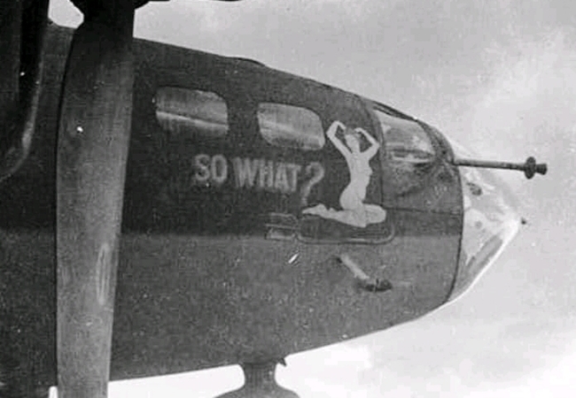 Nose Art – World War II painting #3 - NSFW, My, Pin up, Hand-drawn erotica, Boobs, Airplane, Aviation, The Second World War, Military aviation, Historical photo, Aviation history, Decorative arts, Boeing B-17, Bomber, Longpost