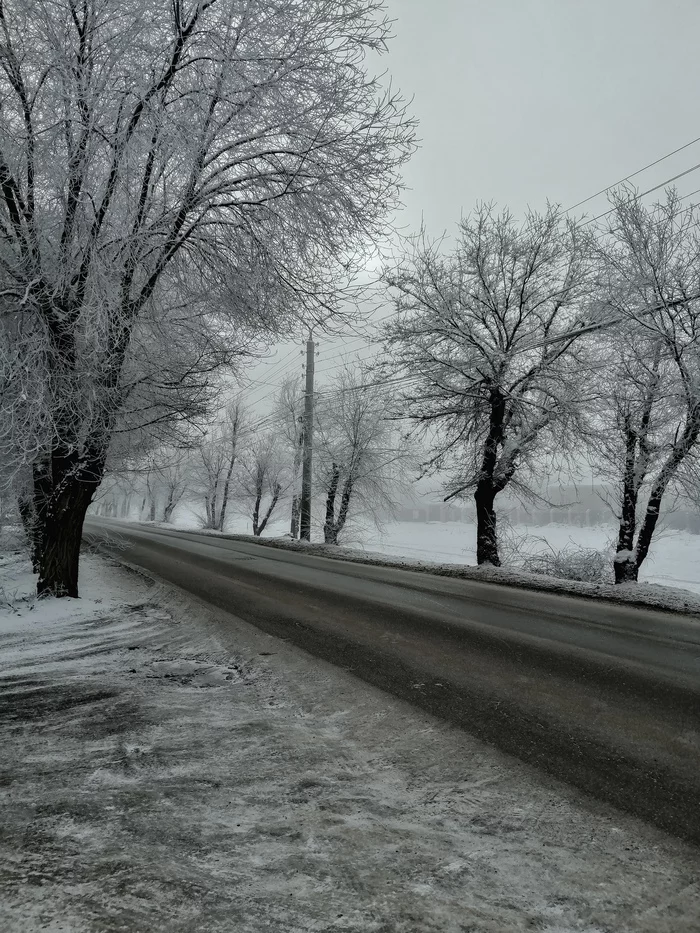 I guess I'll leave that here. - My, Astrakhan, Astrakhan Region, Winter, Snow, Nature, beauty of nature, beauty, freezing, Town, Longpost