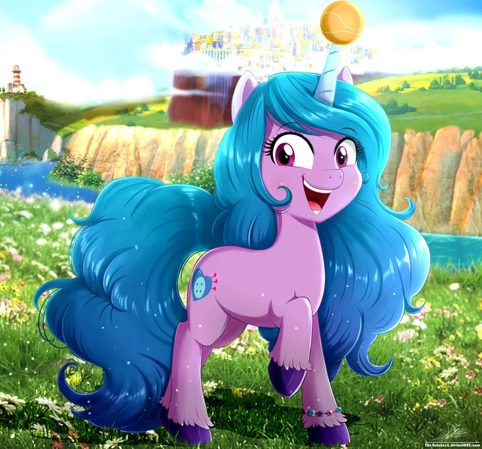 Joyful Izzy - My little pony, Izzy Moonbow, PonyArt, Thebutcherx