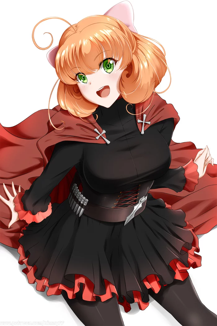 Penny Polindina - NSFW, RWBY, Anime art, Kimmy77, Anime, Art, Hand-drawn erotica, Erotic, Boobs, Penny Polindina, Labia, Longpost