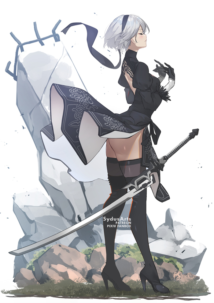 2B by Sydus Sydusarts, , Nier Automata, Yorha unit no 2 type B, , Game Art