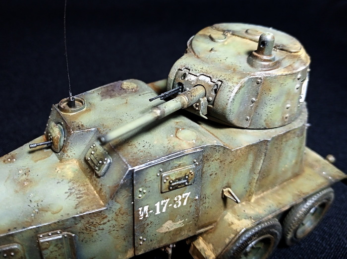 Ижорский броневик. БА-10А Моделизм, Стендовый моделизм, Сборная модель, Миниатюра, Вторая мировая война, Своими руками, Рукоделие, Хобби, Масштабная модель, Коллекция, Бронетехника, СССР, Броневик, Рукоделие без процесса, История, Танки, Видео, Длиннопост