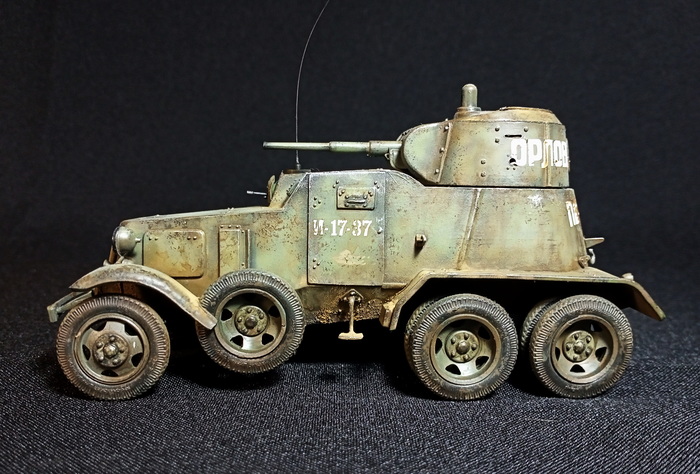 Ижорский броневик. БА-10А Моделизм, Стендовый моделизм, Сборная модель, Миниатюра, Вторая мировая война, Своими руками, Рукоделие, Хобби, Масштабная модель, Коллекция, Бронетехника, СССР, Броневик, Рукоделие без процесса, История, Танки, Видео, Длиннопост