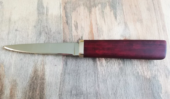 Finally finished the knife from X12M - My, Knife, X12MF, Mat, Video