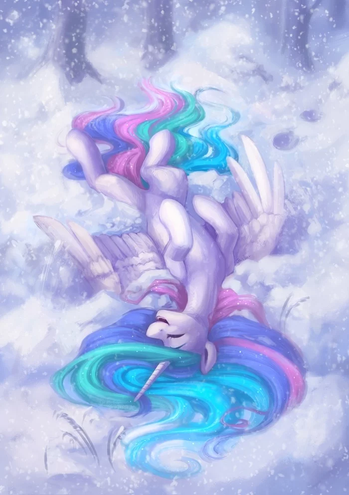 Snow Tia - My little pony, Princess celestia, PonyArt, Jewellier