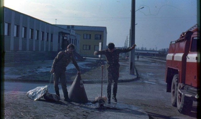 Будни пожарных на Чернобыльской АЭС в 1989 году - Моё, Чернобыль, Припять, Архив, Редкие фото, Фотография, 80-е, Длиннопост