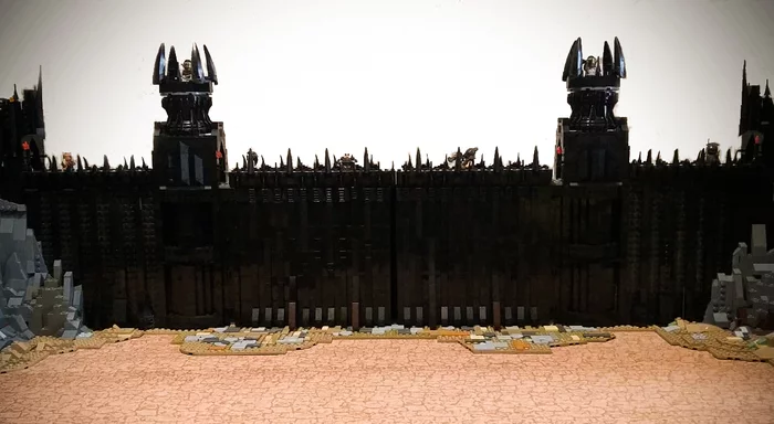LEGO DIY. Morannon. The Black Gate of Mordor. Lord of the Rings - My, Lego, Homemade, Constructor, Scale model, Lord of the Rings, Fantasy, Architecture, Design, Longpost, Interesting