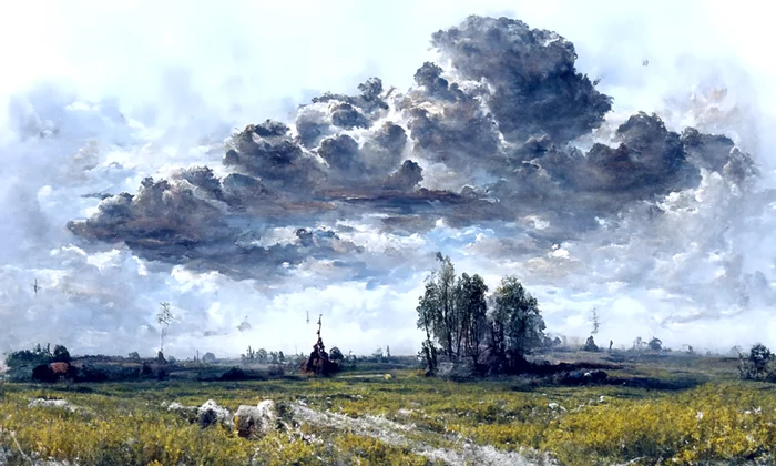 One of the most interesting generations - My, Нейронные сети, Art, Nature, Alexey Savrasov, Longpost