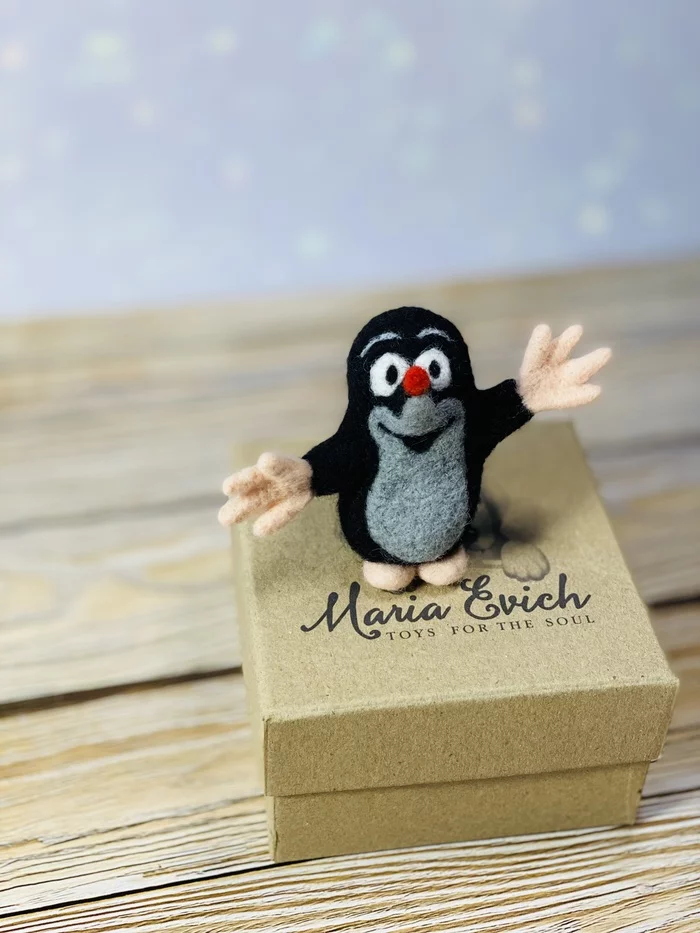 Mole - My, Needlework without process, Toys, Handmade, Mole, Czech mole, Childhood, Animated series, Longpost