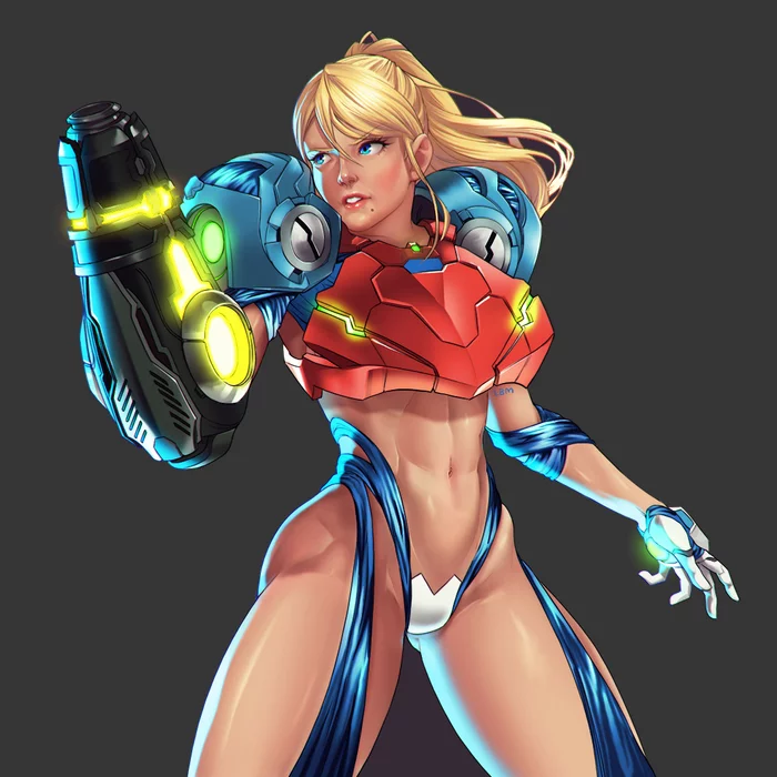 Samus Aran - Samus aran, Metroid, Girls, Art, Strong girl, Drawing