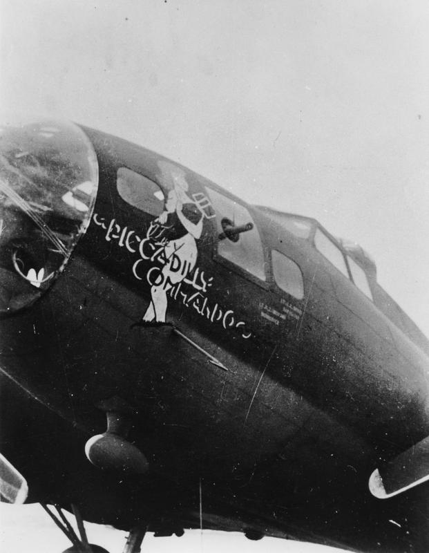 Nose Art – World War II painting #6 - NSFW, My, Pin up, Airplane, Historical photo, Aviation, Military history, The Second World War, Bomber, Boeing B-17, Longpost, Nose Art