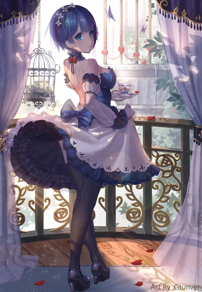 Elegant Remus - Re: Zero Kara, Rem (Re: Zero Kara), Anime art, Anime