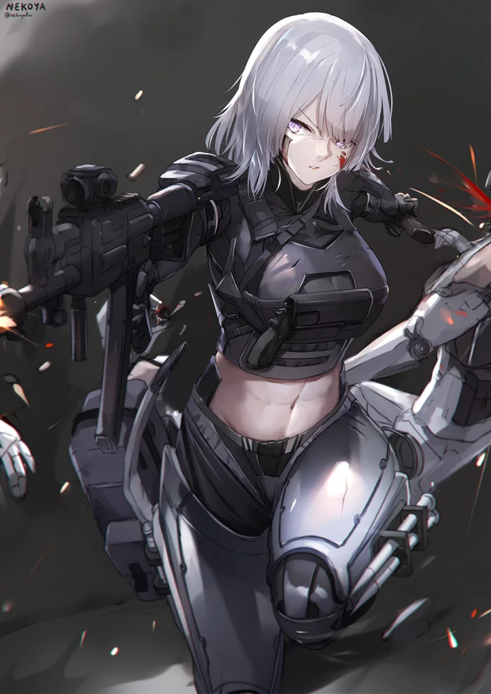 Ak-15 - Аниме, Anime Art, Girls Frontline, Ак-15, Мобильные игры