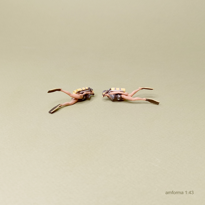 Дайверша Миниатюра, 3D печать, Моделизм, 3D моделирование, 3D, Покраска миниатюр, Стендовый моделизм, Фигурки, Масштабная модель, Дайвер, Ныряльщик, Длиннопост, Рукоделие без процесса