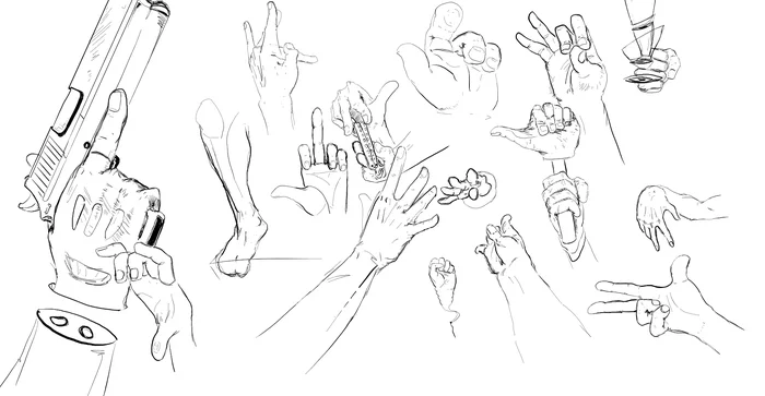 Fingertips - My, Digital drawing, Drawing, Fingers, Sketch, Sketch, Painting
