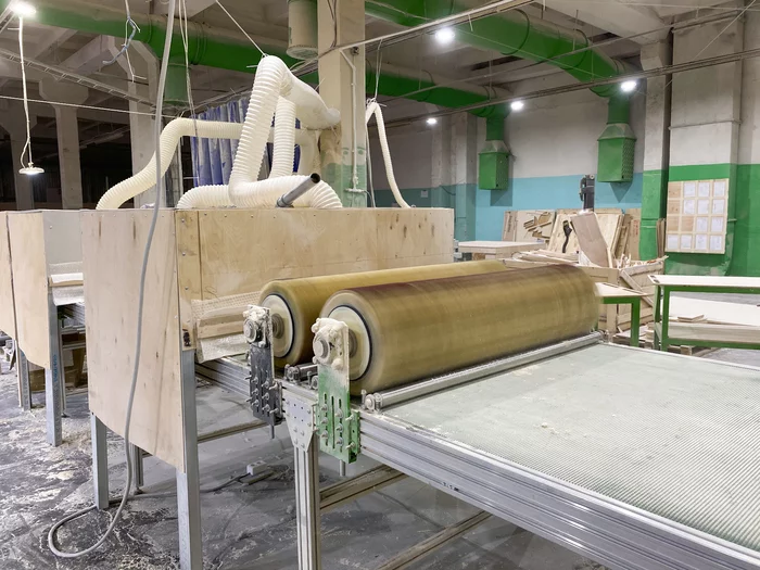 How our grinding shop is organized in production: the creation of our conveyor line and the stages of grinding - My, Production, Factory, Tree, Woodworking, Furniture, Polishing, Wood products, Work, Handmade, Russian production, Saint Petersburg, Video, Longpost
