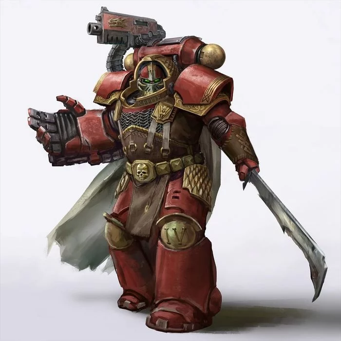 Steel Behemoth (Custom chapter. Vulcan gene-seed) by Dima Sokolov - Dima Sokolov, Warhammer 40k, Wh Art, Adeptus Astartes, Salamander, Длиннопост