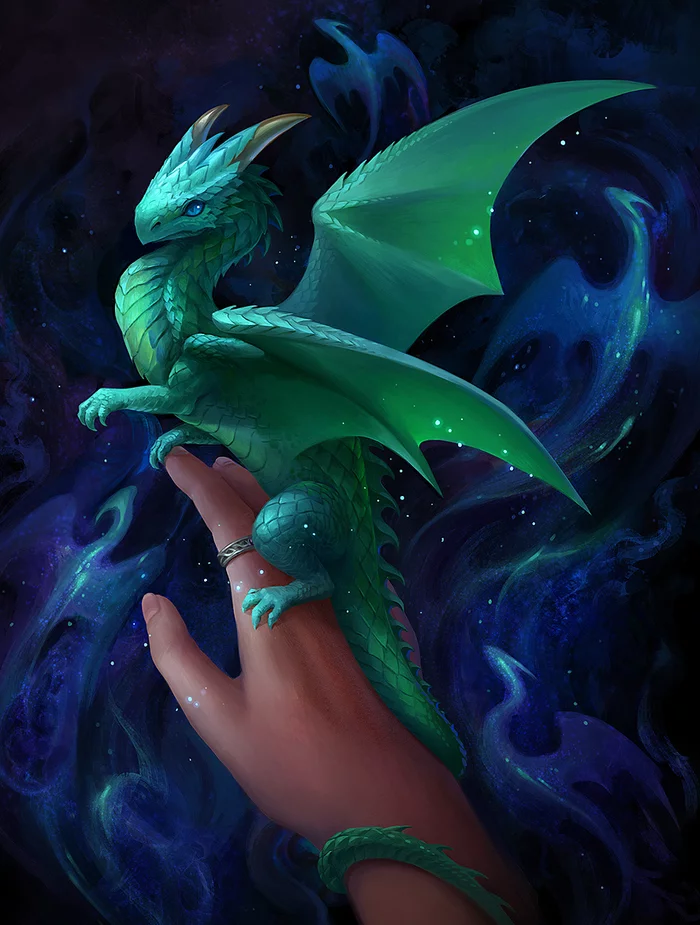 Hand dragon - The Dragon, Art, Sandara
