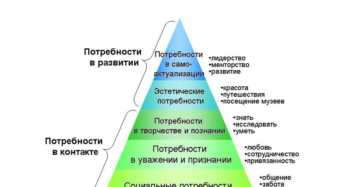 Характер потребностей человека. Пирамида потребностей Маслоу. Потребности экспертов в Инфобизе.