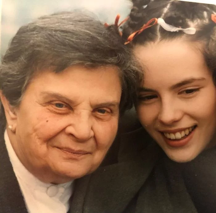 Kate Beckinsale with her grandmother - Kate Beckinsale, Grandmother, The photo, Old photo, Rare photos, Actors and actresses, Celebrities, Longpost