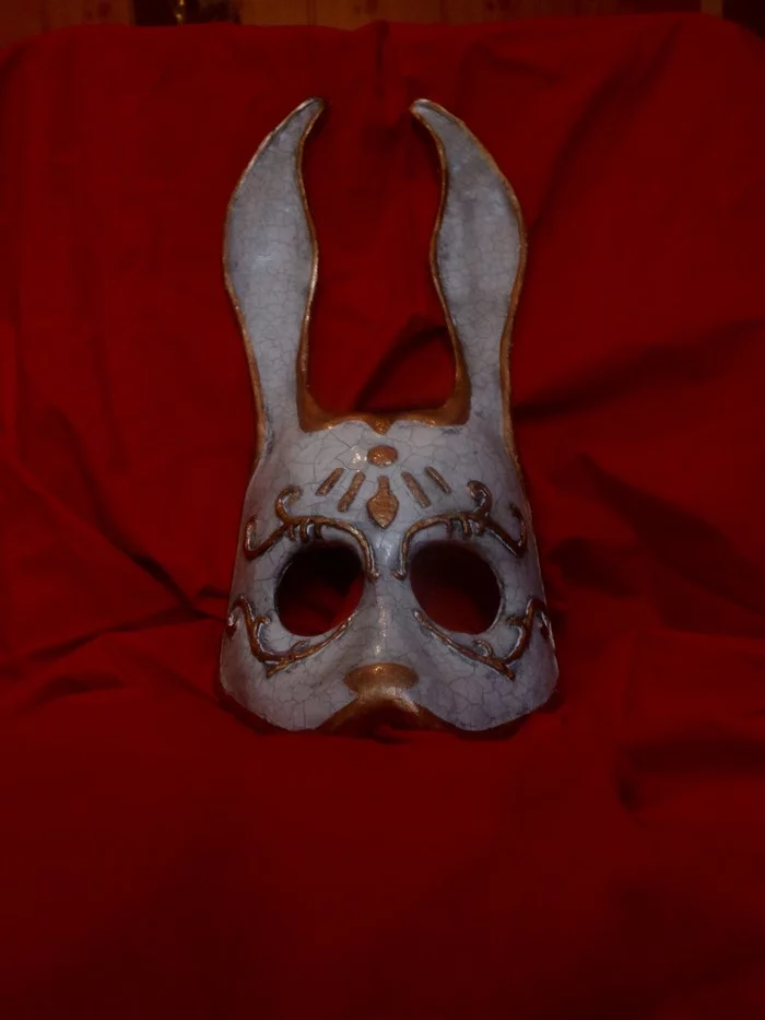 Rabbit mask - My, Creation, With your own hands, Mask, Art, Games, Carnival, Art, Needlework without process, Bioshock Infinite, BioShock
