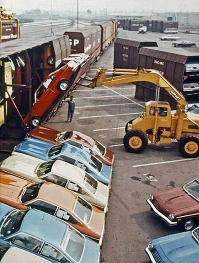 How the Chevy Vega was delivered in 1971 - Auto, Railway carriage, 1971, Chevy Vega, Chevrolet