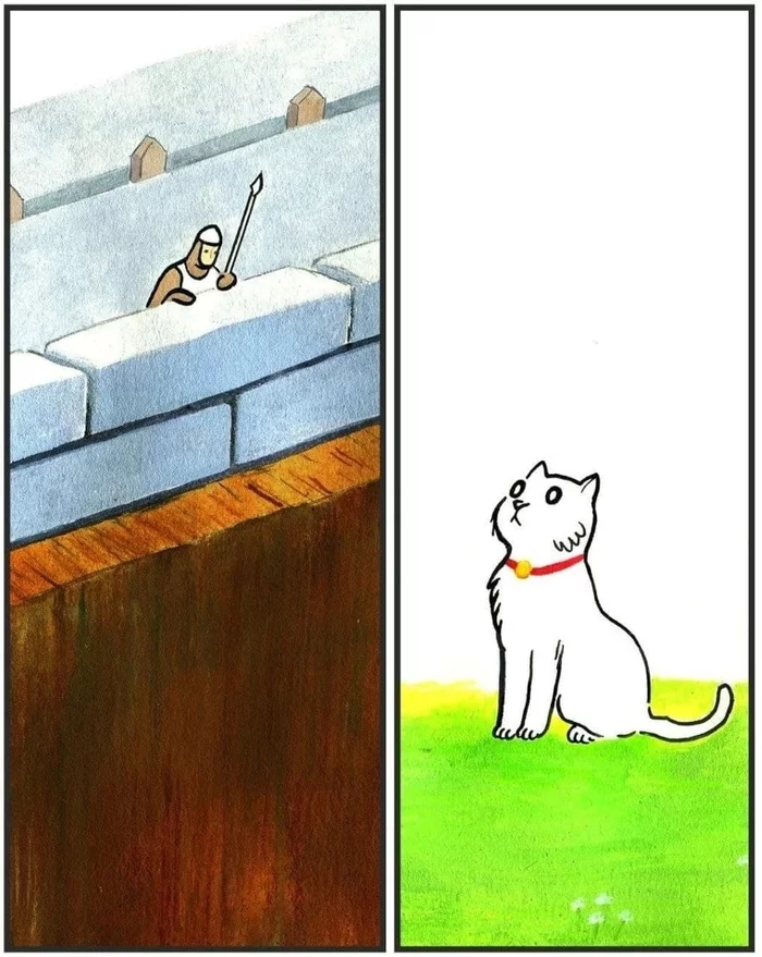 Cats. cats never change - cat, Door, Cat's Door, Comics, Longpost, Repeat