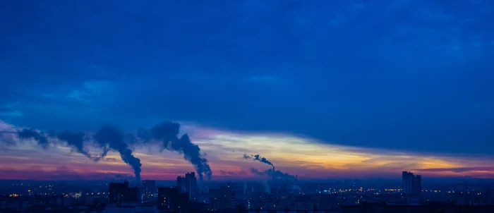 Dawn Twilight - My, Landscape, The photo, Town, Morning, Minsk, Republic of Belarus, Birds, Sky, Longpost