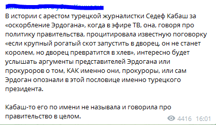 Интересный вопрос - Скриншот, Турция, Политика, Реджеп эрдоган, Журналисты