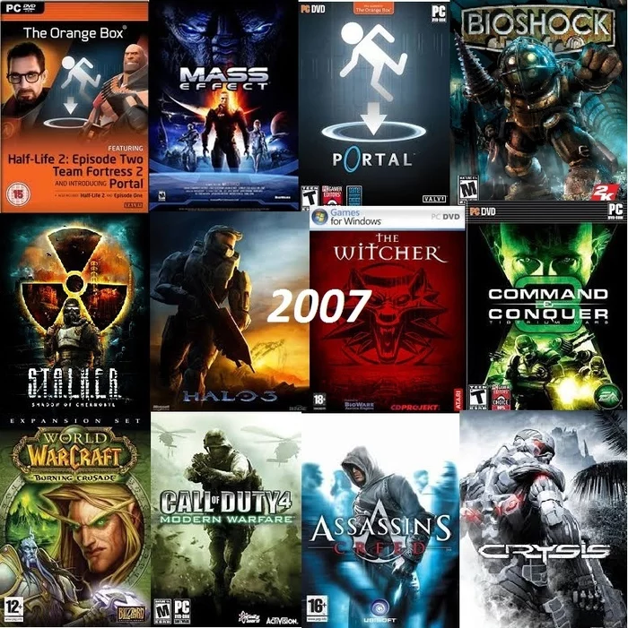 Response to the post It was a powerful year - Games, Witcher, Assassins creed, BioShock, Stalker, Mass effect, Bring back my 2007, Reply to post