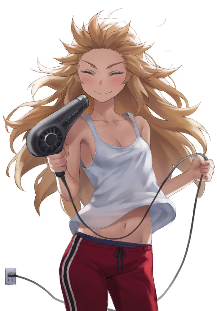 Foehn - Anime, Anime art, Hair dryer, Fate apocrypha, Mordred, Tonee, Fate grand order, Pixiv