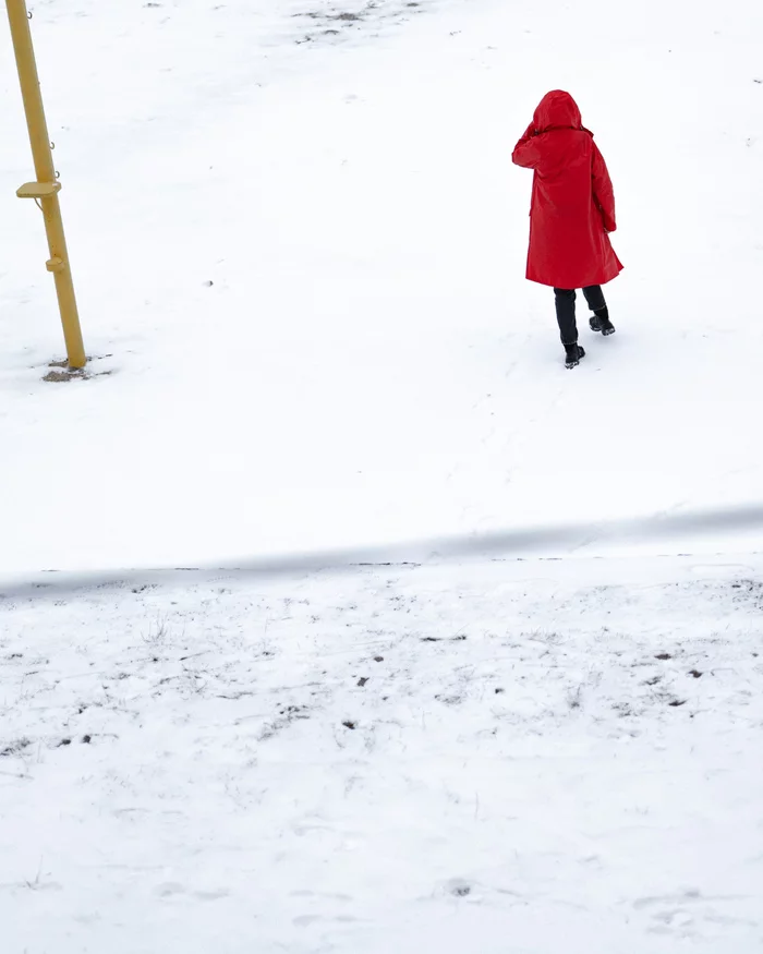 in red - My, The photo, Sea, Odessa, Beach