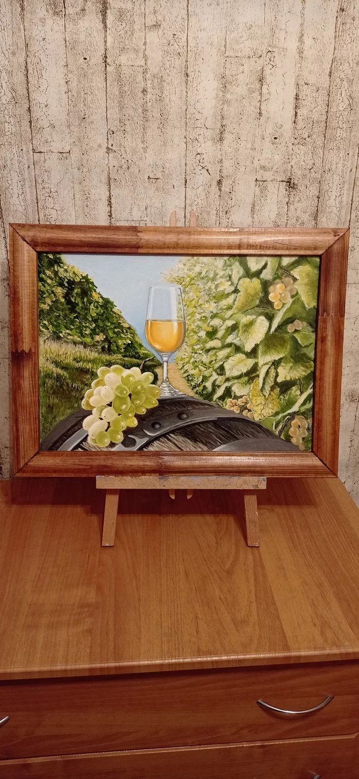 Oil painting Wine - My, Oil painting, Painting, Artist, Longpost