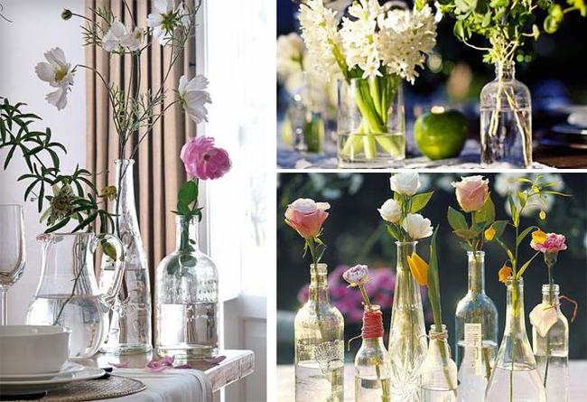 Interior decor: flowers in bottles - My, Flowers, Floristics, Plants, Life hack, Idea, Good idea, Decor, Interior, beauty, Longpost