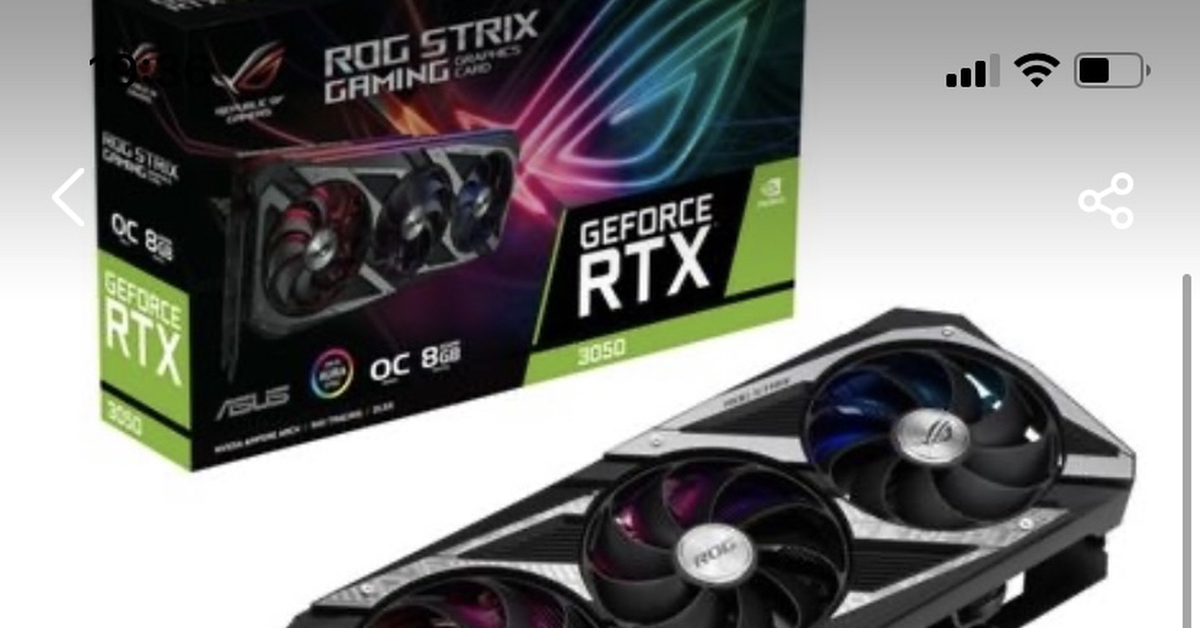 Карта rtx 3050