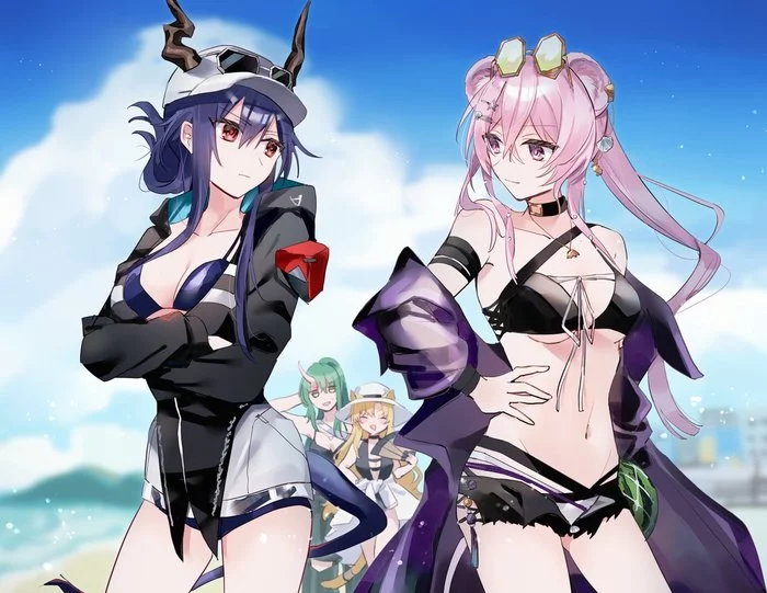 Arknights operator's - Аниме, Anime Art, Arknights, La Pluma, Franka, Frostnova, Nian, Dusk, Chen (Arknights), Lin Yuhsia, Gravel, Feater, Длиннопост, Cutter